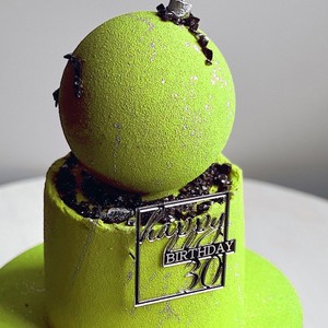 Decoración de Pastel Acrílica con Miel y Dulzura, Adorno para Pastel de Feliz Cumpleaños Número 30, Artículos para Fiestas de Cumpleaños - Product Image 3