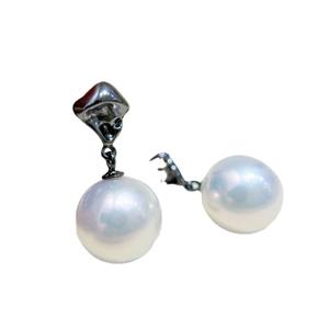 อุปกรณ์ทำต่างหูเงินแท้ S925 สำหรับประดับมุก แฟชั่นเครื่องประดับเงิน ต่างหูแบบติดหู พร้อมลูกปัดกลมขนาด 9-13 มม. รุ่น 22132 ฐานเปล่าสำหรับต่างหู - Product Image 5