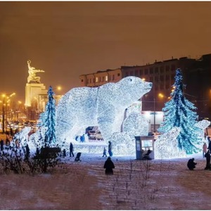 Decoraciones Navideñas de Osos Polares Iluminados, Luces Decorativas Gigantes Personalizadas para Exteriores Comerciales - Product Image 2