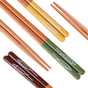 Palillos de saury de cinco colores, palillos de madera estilo hotel, un palillo por persona, estilo japonés puntiagudo para servir en familia - Product Image 4