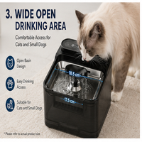 Fontaine à eau automatique pour chat OEM en acier inoxydable avec écran LCD, distributeur d'eau électrique USB silencieux