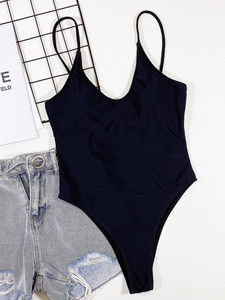 Maillot de bain une pièce sexy dos nu pour femme, style défilé de mode, pour la plage - Product Image 3