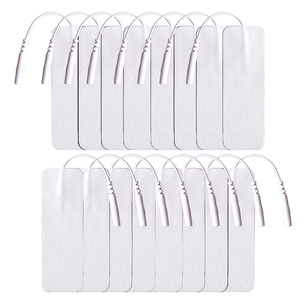 Électrodes TENS réutilisables non tissées 3x9cm avec prise 2mm, patchs adhésifs à forte viscosité pour soulagement ciblé <span class=keywords><strong>de</strong></span> la douleur - Product Image 1