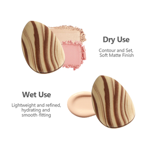 Esponja <span class=keywords><strong>de</strong></span> Maquillaje Mini para Dedos, Doble Color Mármol, Aplicador Cosmético para Ojos y Nariz, 360 Grados - Product Image 5
