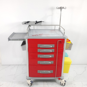 Carrito de Monitoreo de Pacientes GUANGHUA GH-680A de Plástico Resistente para Uso Hospitalario, Carro de Emergencia Médica de Color, Clase II, 2 Años de Garantía - Product Image 3