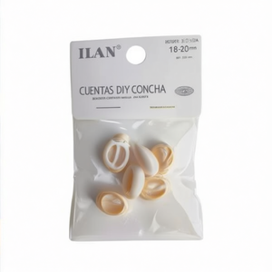 Perline di conchiglia ILAN 18-20 mm per creazione di gioielli fai da te, 6 pezzi - Product Image 1
