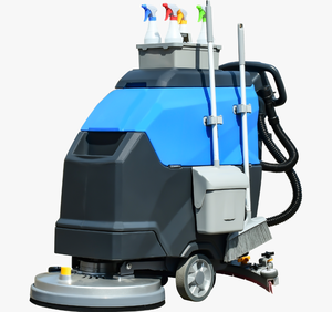<b>Walk</b> Behind Floor Scrubber Dryer <b>Machine</b> Battery Powered Industrial Scrubber Commercial Cleaning Equipment for Factory - Product Image 1