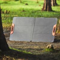 Panel Solar Plegable de 120W 19.47V Monocristalino Intenergy ETFE, Cargador con Certificación IP67 a Prueba de Agua, Compatible con Múltiples Dispositivos, Color Negro FG100W.18