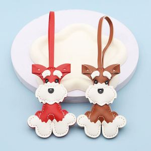 Wholesale Luxury Leather Puppy <b>Keychain</b> Handbag Pendant Women Animal Ornament Car <b>Keychain</b> Designer Dog Bag Charm - Product Image 4