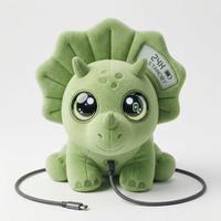 Peluche intelligente Triceratops ChatGPT avec LED réactive au toucher, prise en charge de la recherche de ressources cloud express, ODM, vente en gros en vrac