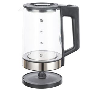 Hervidor de Agua Eléctrico de Gran Capacidad de 2.2L, Hervidor de Agua de Vidrio de Borosilicato Transparente Mejorado, Hervidor de Agua de Acero Inoxidable de Calidad - Product Image 2