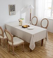 Nappe en lin 100% pur lin, nappe-lin français naturel, couverture de table pour décorations de table de cuisine