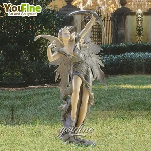 Casting Antique Bronze <strong>Garden</strong> <strong>Fairy</strong> <strong>Statue</strong> for Sale - Product Image 1