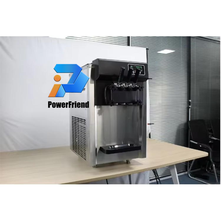 Icecream Factory Wholesale Table Top 3 Flavors Automatic Soft Serve Commercial Ice Cream Maker Machine
