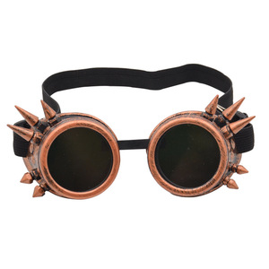 Steam Punk Goggles With Spikes <b>Metal</b> <b>Frame</b> Adjustable Party Wear Gothic Industrial Retro Style - Product Image 3