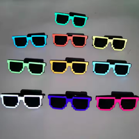 Richshining nouvelles lunettes lumineuses EL feuille lumineuse Semi-fini sans fil Flash Disco Cool feuille décorative feuille de lumière froide