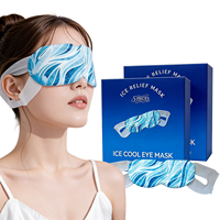 Masque pour les yeux en hydrogel auto-refroidissant pour le soin des yeux, soulagement de la sécheresse et des poches sous les yeux