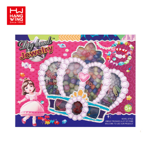 Juguetes de cuentas artesanales <span class=keywords><strong>para</strong></span> niña, Kit de joyería de moda con <span class=keywords><strong>perfil</strong></span> de crayón, Diy, vestido de belleza divertido, abalorio, pulsera, cuerda de mano, 2022 - Product Image 2