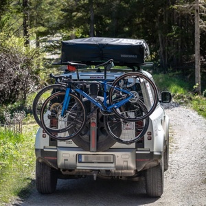 แร็คจักรยานสำหรับล้ออะไหล่แบบออฟโรดอเนกประสงค์, แร็คจักรยานท้ายรถสำหรับรถออฟโรด 4x4 สำหรับจักรยาน 2 คัน - Product Image 5