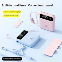 Nouveau Produit d'Usine le Plus Vendu Chargeur Portable 10000 mAh avec Câble USB-C Mini Power Bank 5000 mAh