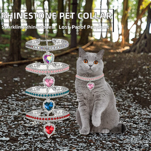 새로운 사랑스러운 무늬 스테인리스 스틸 분실 방지 애완견 목걸이 (강아지 목 장식용) - Product Image 2