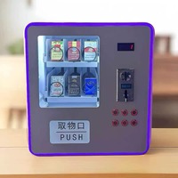 Mini Máquina Expendedora Automática de 6 Productos, Dispositivo Expendedor de Escritorio Pequeño con SDK, Servicio 24 Horas, Multi-Plug, para Hotel, Bar, KTV