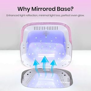 Sèche-ongles rechargeable 4 modes, lampe de polymérisation rapide pour vernis à ongles en gel, outils de nail art pour manucure professionnelle UV LED - Product Image 2