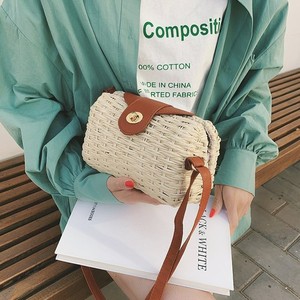 Túi tote cói đan tay nữ thời trang, đeo chéo một bên vai, khóa kéo, dung tích lớn, phong cách đi biển, đi nghỉ - Product Image 4