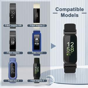 Vente directe d'usine, sangle <span class=keywords><strong>en</strong></span> nylon élastique réglable pour <span class=keywords><strong>Fitbit</strong></span> Inspire 3/Inspire 2/Inspire/Inspire HR/Ace 2/Ace 3 - Product Image 2