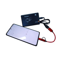 Lector de Tarjetas Inteligentes sin Contacto NFC USB para Windows y Android, Material ABS, Lector RFID 13.56 con Soporte para Protocolo ISO 14443A