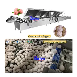 Baiyu Advanced Low Energy mighty rice flour balls meatballs Making Machine for Manufacturing Plant Production Line