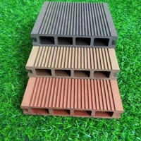 Tarima de Exterior de WPC Compuesto, con Diseño 3D en Relieve, Coextruido, Impermeable, con Aspecto de Madera, para Jardín, Parque