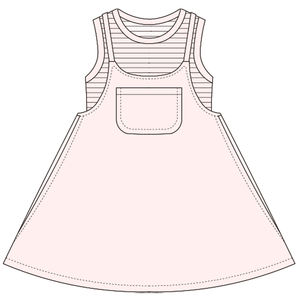 2025 nuevo conjunto de ropa de verano para niñas, Vestido vaquero transpirable y vestido Netuki tejido de PVC, pasteles de hilo para matar en el mercado esta temporada - Product Image 4