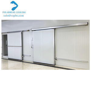 <span class=keywords><strong>Porte</strong></span> coulissante personnalisée en panneaux PU pour chambre froide, <span class=keywords><strong>porte</strong></span> coulissante manuelle avec <span class=keywords><strong>bloc</strong></span> en aluminium pour entrepôt frigorifique - Product Image 5