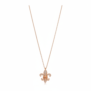 Francés Lily flor forma turca hecha a mano al por mayor de Plata de Ley 925 de moda y elegante colgante - Product Image 2
