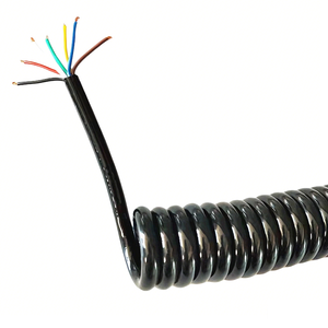 Câble spiralé électrique flexible en PVC, PU, PUR, caoutchouc, <span class=keywords><strong>2</strong></span>, 4, 5, 6, 7, 8, 9, <span class=keywords><strong>10</strong></span>, 12 conducteurs, pour machines industrielles - Product Image 5