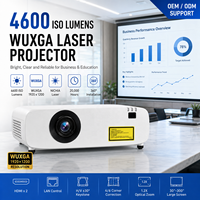 Yüksek Parlaklıkta WUXGA Lazer Projektör 4600 ISO Lümen 360 Derece Montajlı Ticari AV Sistemleri için