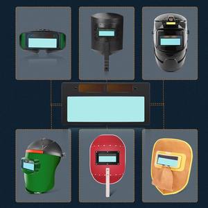 108*50 自動調光液晶溶接レンズメガネ溶接機ヘッドマウントマスクアンチグレアフルフレーム未コーティング - Product Image 4