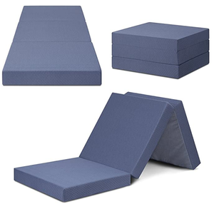 Wholesale 3 Folding <strong>Topper</strong> <strong>Mattress</strong> Home/ Hotel Use <strong>Travel</strong> Memory Foam <strong>Mattress</strong> <strong>Topper</strong> - Product Image 2