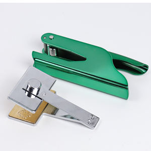 Новинка <span class=keywords><strong>2026</strong></span> года: Блестящий фиолетовый свадебный штамп-эмбоссер, металлический, прямоугольный, 40 мм, для сухого тиснения по бумаге - Product Image 3