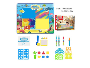 Rompecabezas Infantil Educativo para Aprender a Pintar, <span class=keywords><strong>Alfabeto</strong></span> Animal, Lienzo de Agua de 100x80cm, Juguetes de <span class=keywords><strong>Graffiti</strong></span>, Tapete de Dibujo, Set de Juguetes para Niños - Product Image 4
