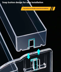 Boîte de <span class=keywords><strong>rangement</strong></span> de bureau moderne et écologique en acrylique à 5 couches Présentoir pour cosmétiques avec montage facile Support de <span class=keywords><strong>rangement</strong></span> de type échelle - Product Image 4