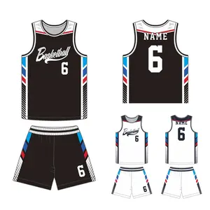 Wholesale Jersey Basketball Set Youth Blank Sublimated Design Reversible Custom Basketball Jersey