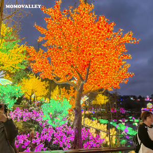 Momovalley LED luz realista Artificial árbol <span class=keywords><strong>seco</strong></span> flor <span class=keywords><strong>de</strong></span> <span class=keywords><strong>cerezo</strong></span> hojas flexibles al aire libre decorativo final planta ramificada - Product Image 6