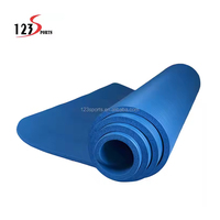 123 gran oferta de dos colores de alta densidad gruesa NBR espuma Fitness y ejercicio Yoga Mat respetuoso con el medio ambiente NBR Yoga Mat