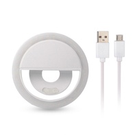 Mini et portable, mini anneau lumineux pour spectacle en direct, beauté, selfie, 3 niveaux de luminosité, lampe blanc chaud, lumière LED pour selfie sur téléphone portable