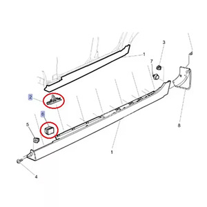 Chevrolet Pontiac <b>Door</b> Sill Lining <b>Trim</b> Clips 92138807 Nylon POM Replacement Repair Parts - Product Image 1