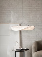 JYLIGHTING Suspension en soie Japandi Wabi Sabi, luminaire décoratif pour la maison, lampe suspendue en tissu de soie naturelle, luminaire de plafond pour loft