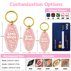Tích cực khẳng định lạc quan Keychains món quà lòng tốt là kỳ diệu những điều tốt riêng của bạn Ma Thuật Tự Tình yêu tùy chỉnh khách sạn motel Keychain - Product Image 3
