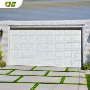 Porte de <span class=keywords><strong>garage</strong></span> sectionnelle moderne CHI, construction en acier et mousse, étanche, taille personnalisée, finition de haute qualité, garantie d'un an - Product Image 1